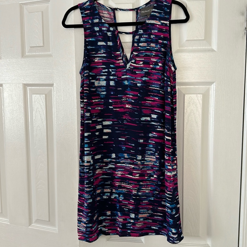 Michael Stars Mini Dress Blue Pink size Small